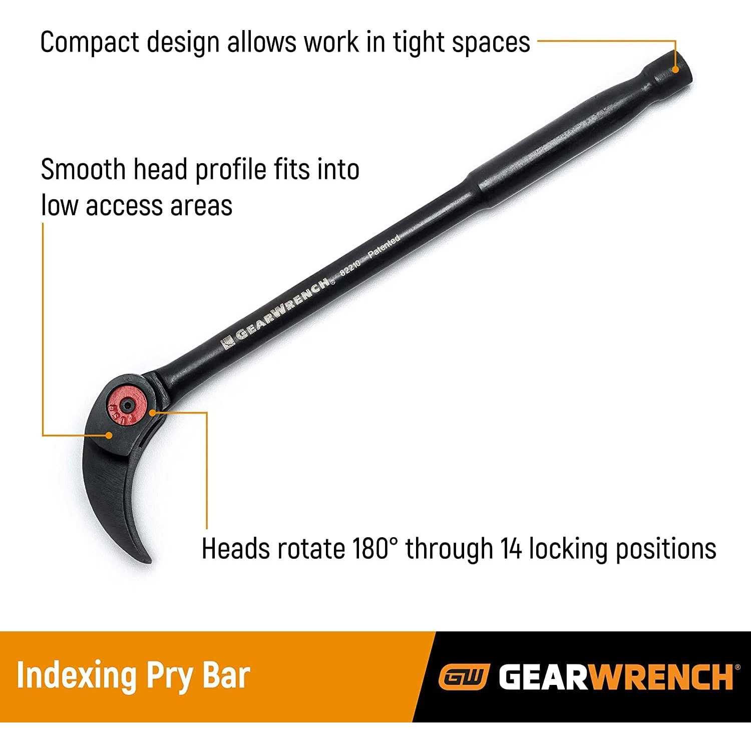 GearWrench 3 Piece Indexing Pry Bar Set 82301D - Image 4
