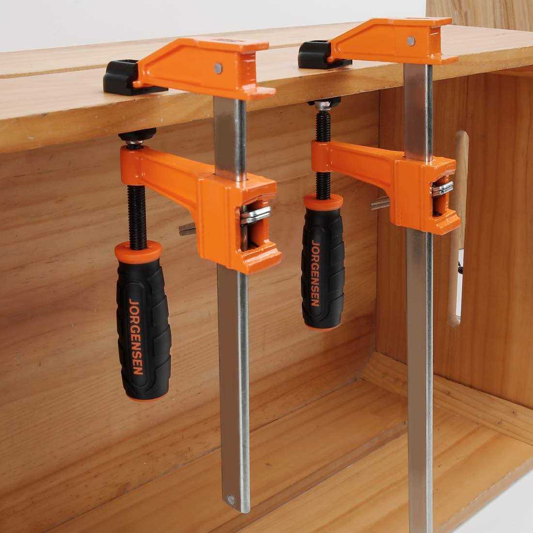 JORGENSEN 4-pack Steel Bar Clamps Set 6-inch & 12-inch Medium Duty - Image 5