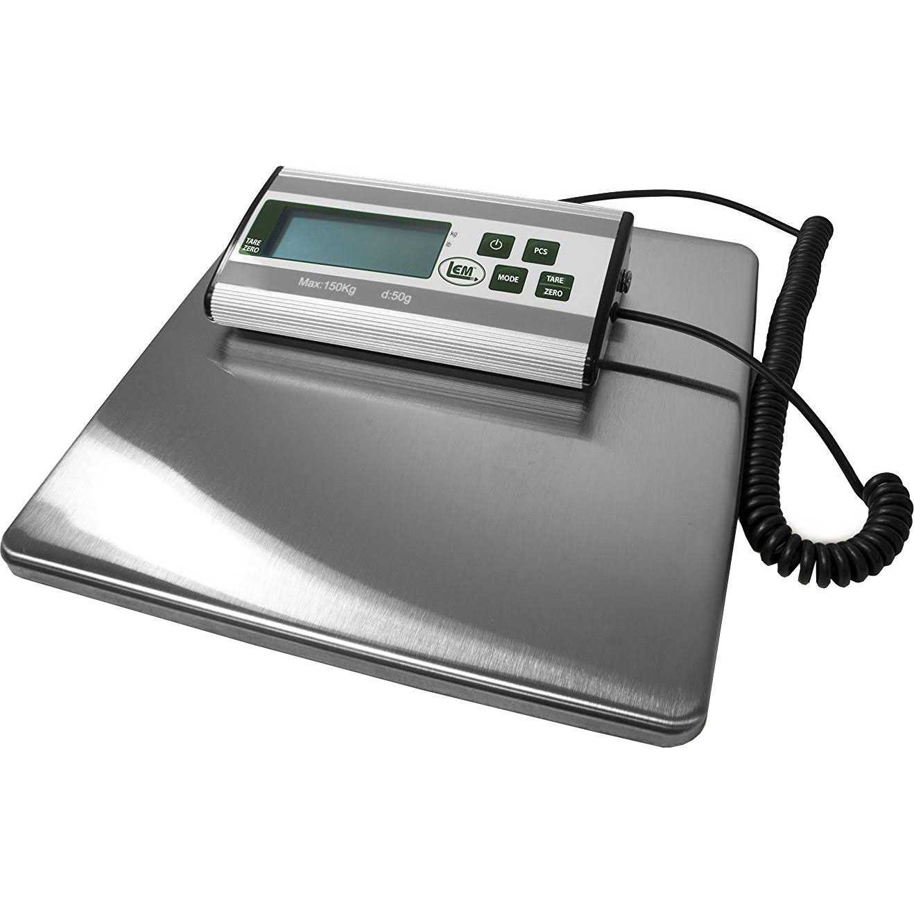 LEM 330 lb Stainless Steel Digital Scale