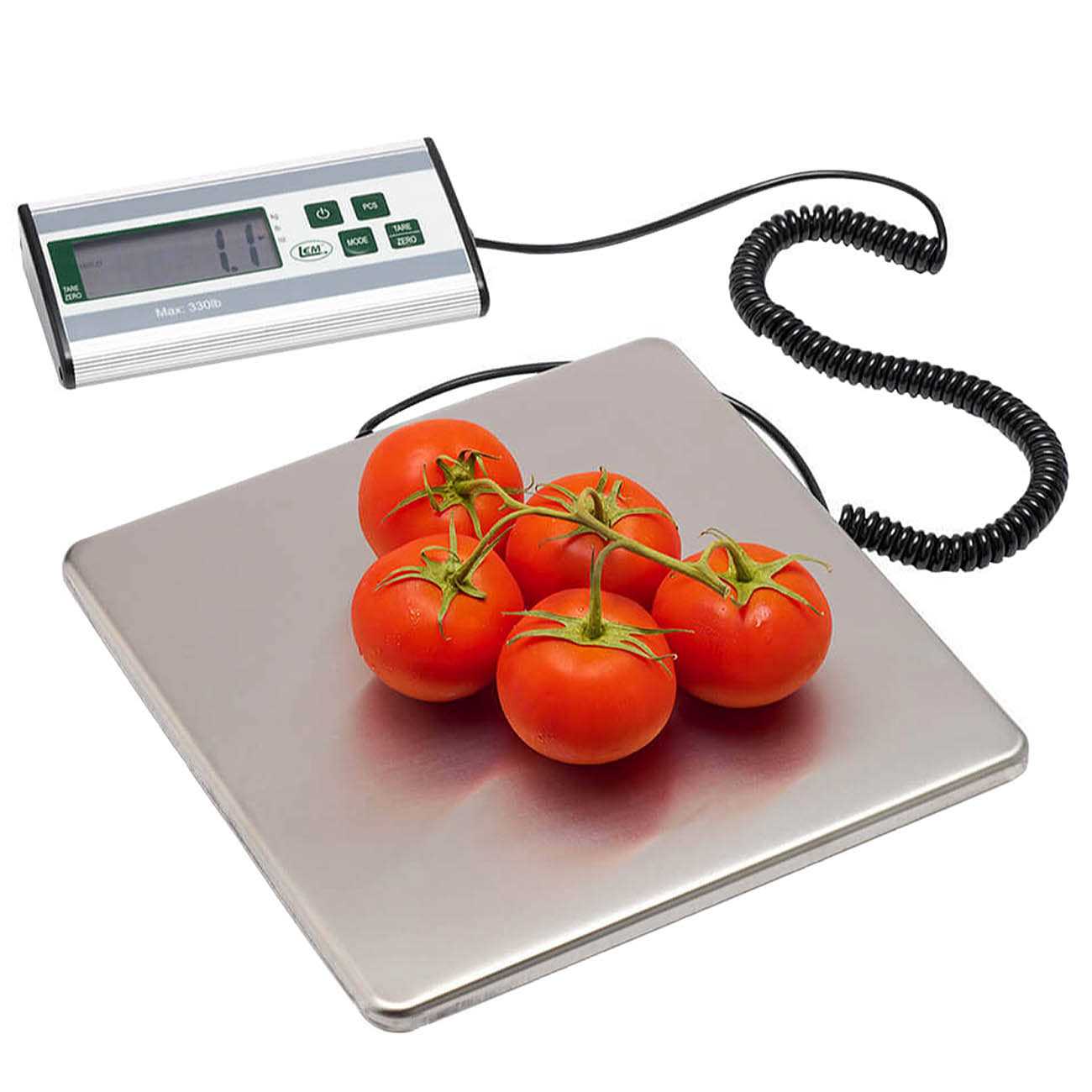LEM 330 lb Stainless Steel Digital Scale - Image 3