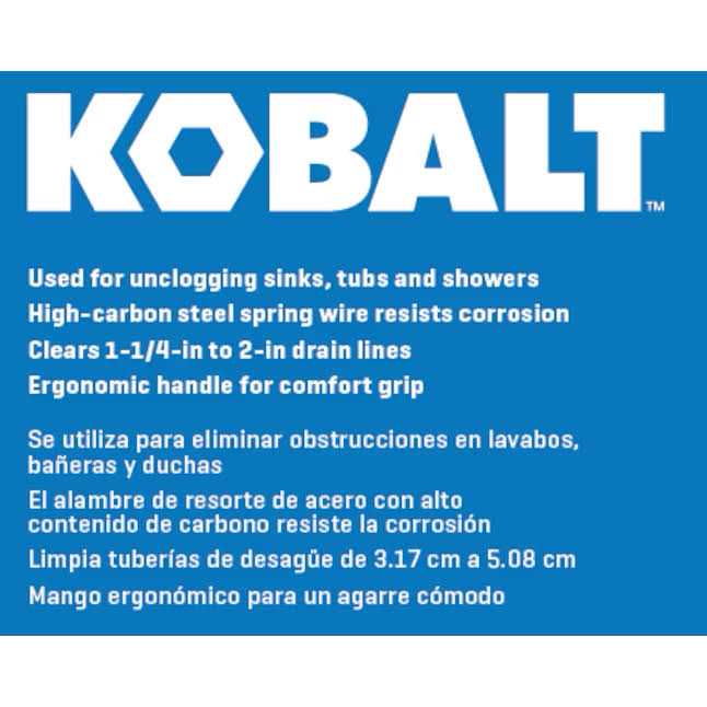 Kobalt 1/4-in x 15-ft High Carbon Wire Hand Auger for Drain - Image 4