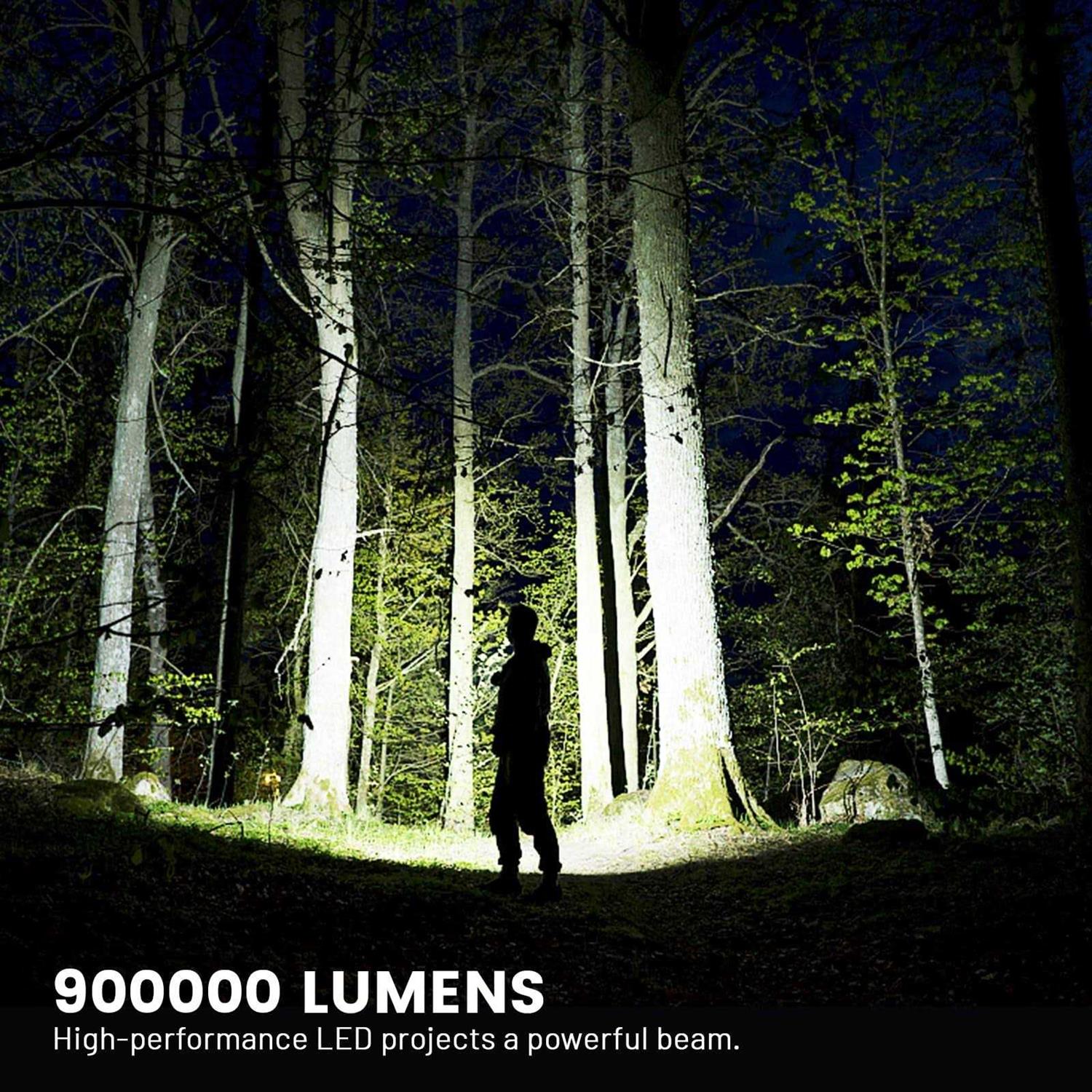 Super Kegel Rechargeable LED Flashlights 150000 High Lumens Super Bright Powerful Flashlight with 5 Lighting Modes - Image 4