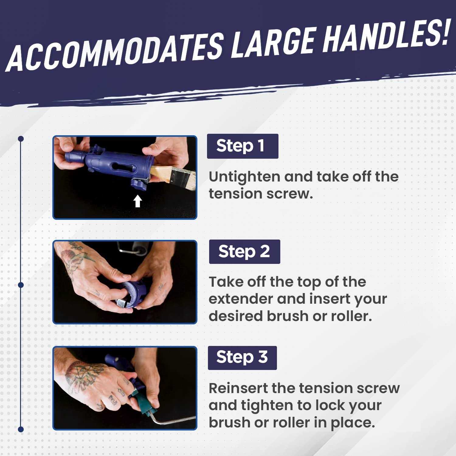 Fox Trot Foxtrot Multi-Angle Paintbrush Extender Extension Pole Attachment Holder for Paint Brush - Image 4