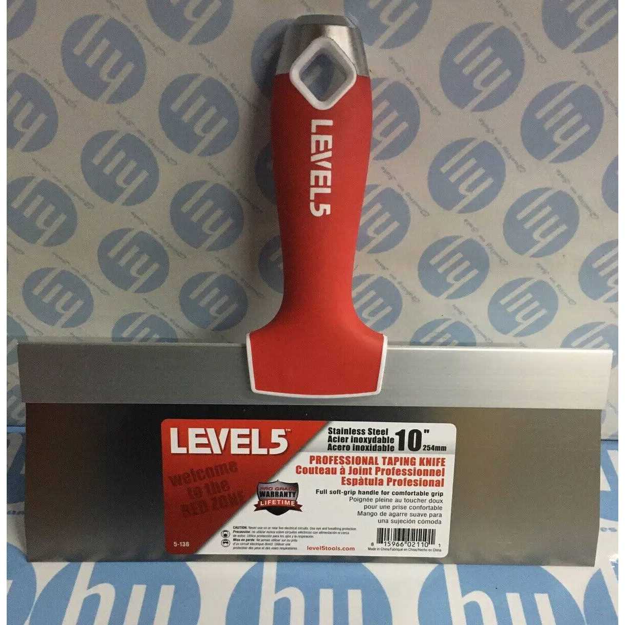 LEVEL5 Soft-Grip Stainless Steel Taping Knife - Image 4
