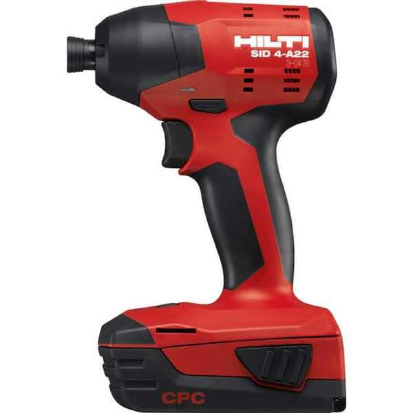 Hilti 22-Volt Lithium-Ion 1/4 Hex Cordless SID 4-A Impact Driver 2-Tool Kit with Battery Packs and Charger - Image 5