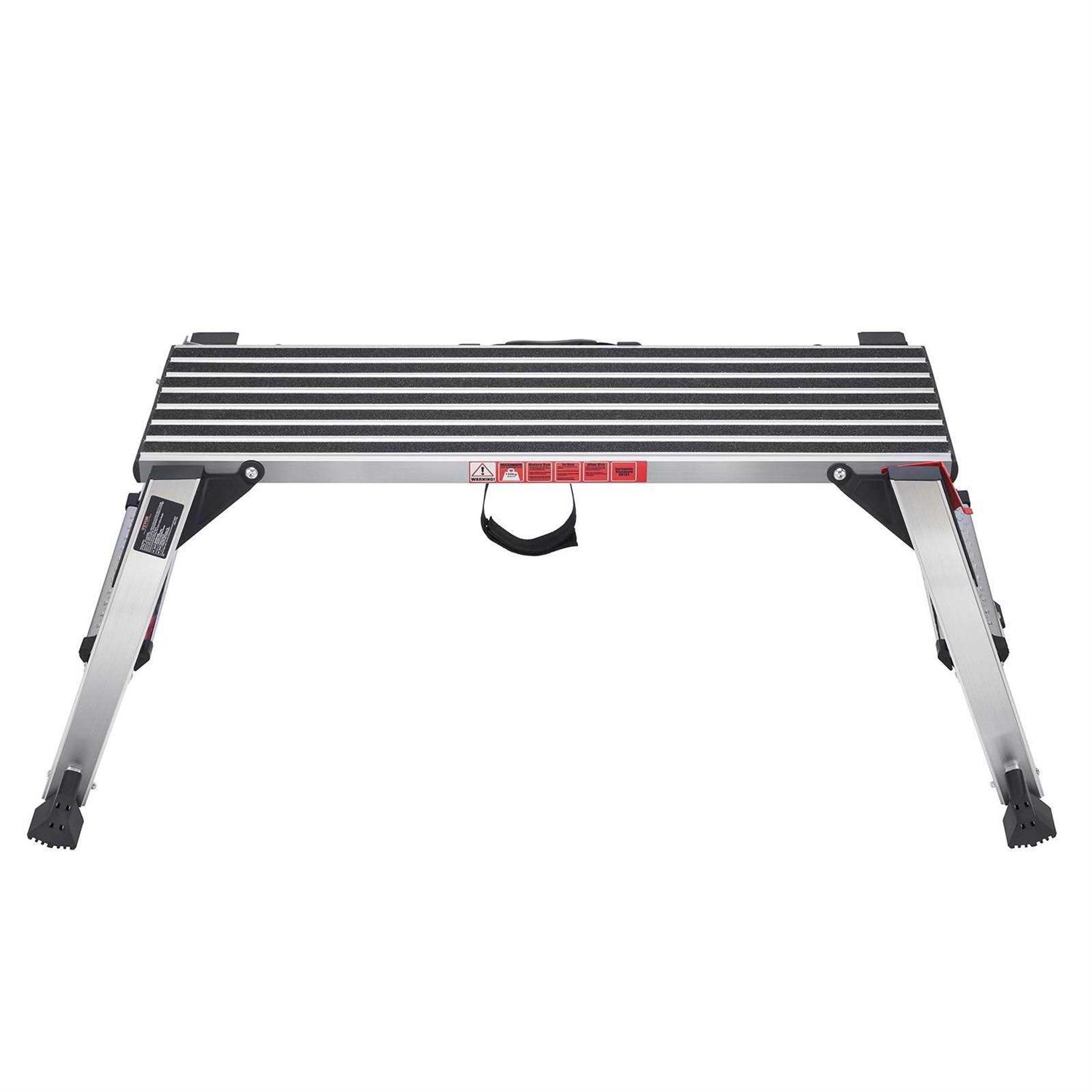 VEVOR Folding Work Platform 660 lbs Load Capacity Aluminum Drywall Stool Ladder - Image 5