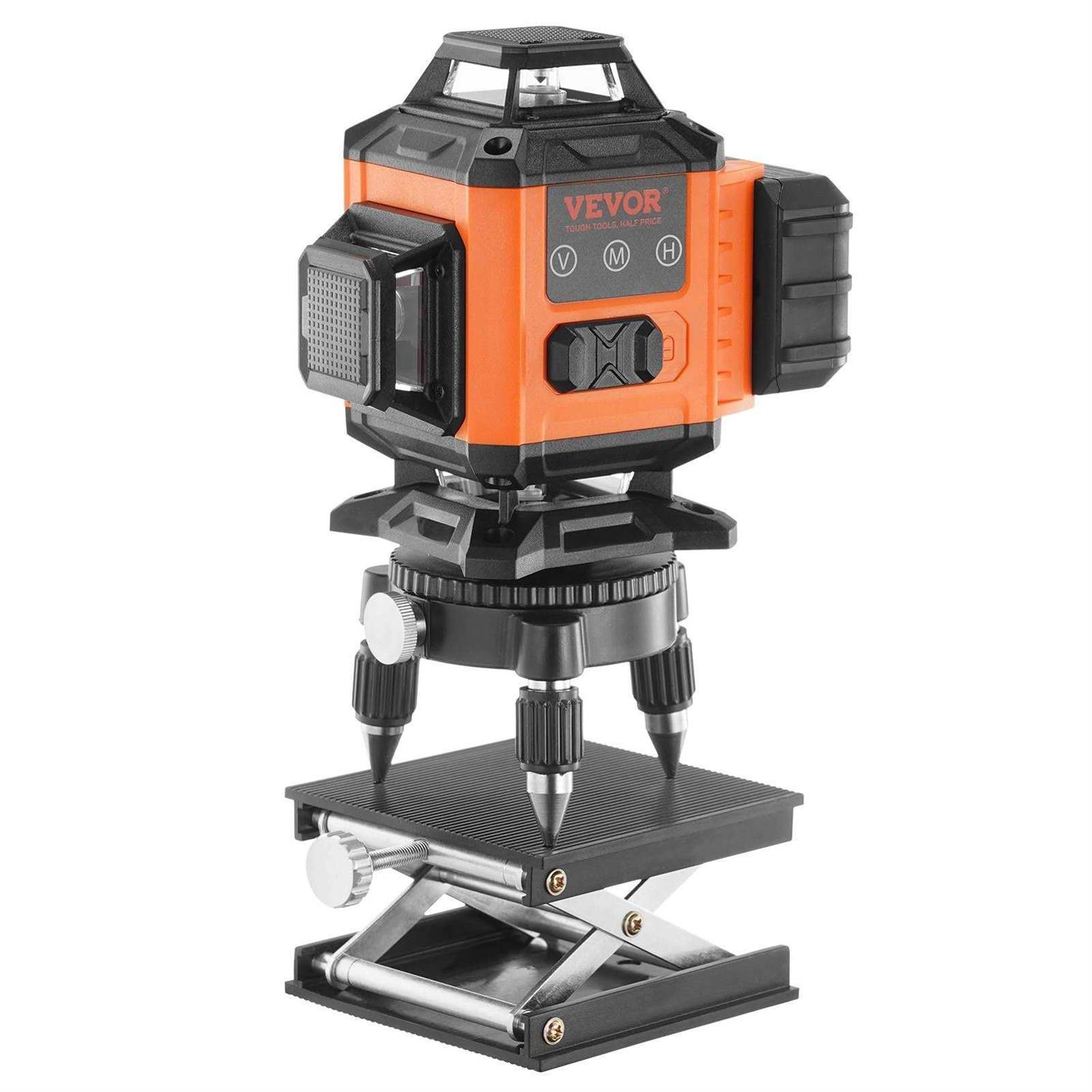 VEVOR Laser Level 100ft Self Leveling Manual Green 3 x 360° Cross 16 Line Laser - Image 4