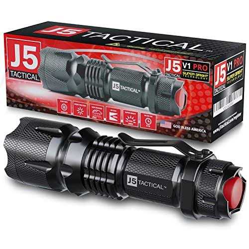 Professional J5 Tactical V1 pro Flashlight Original Ultra Bright High Led Mini - Image 3