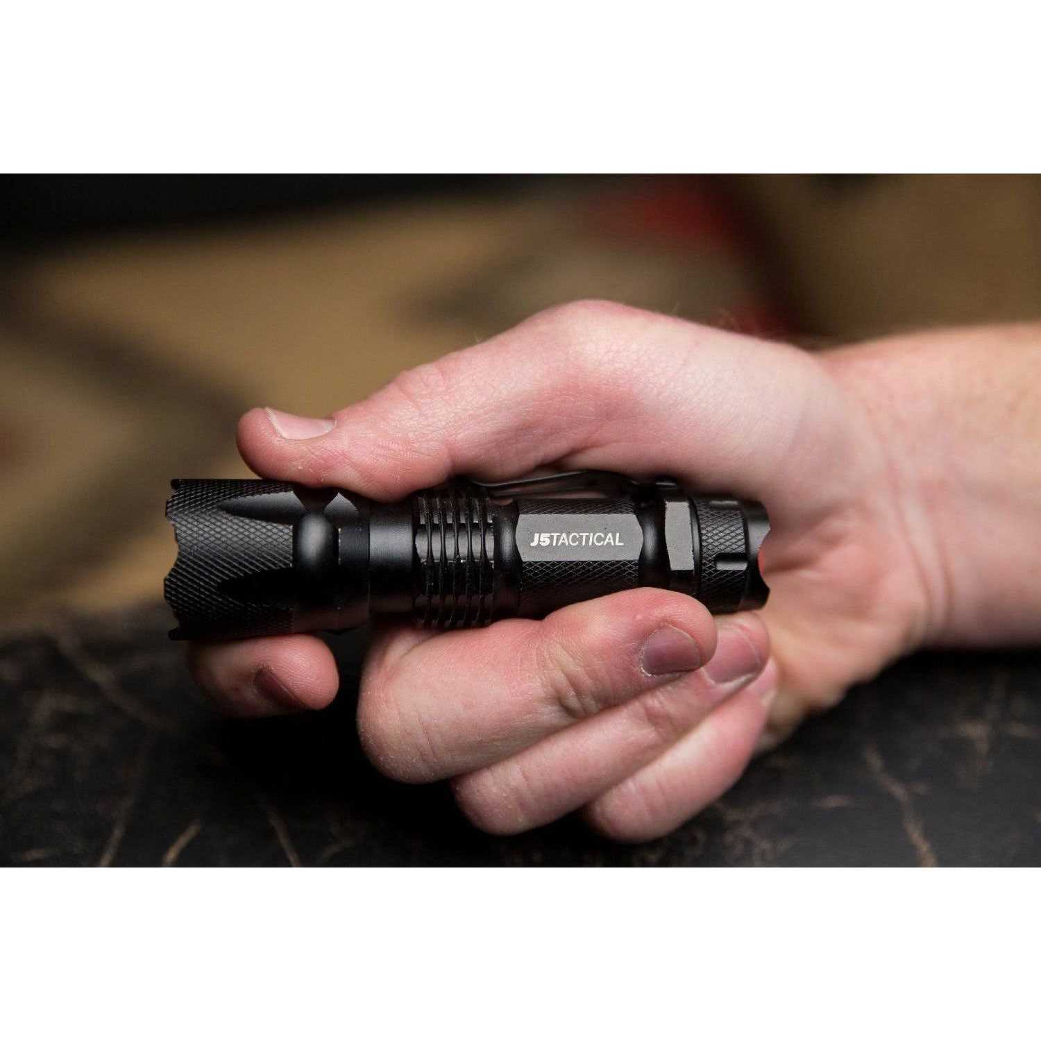 Professional J5 Tactical V1 pro Flashlight Original Ultra Bright High Led Mini - Image 4