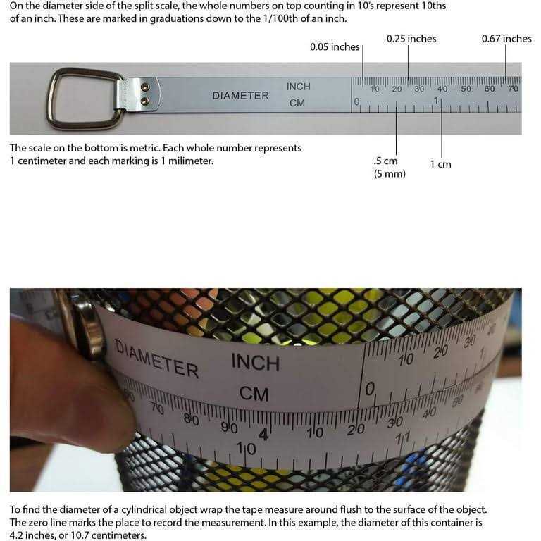 Perfect Measuring Tape Perfect Pi Diameter Circumference Tape Measure Imperial and Metric Tape Measure 1/2-inch by 12ft / 3.5m Use for Measuring - Image 5