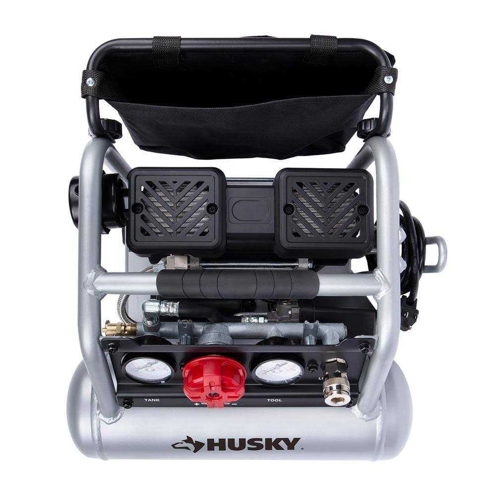 Husky 1 Gal. Portable Electric-Powered Silent Air Compressor - Image 3