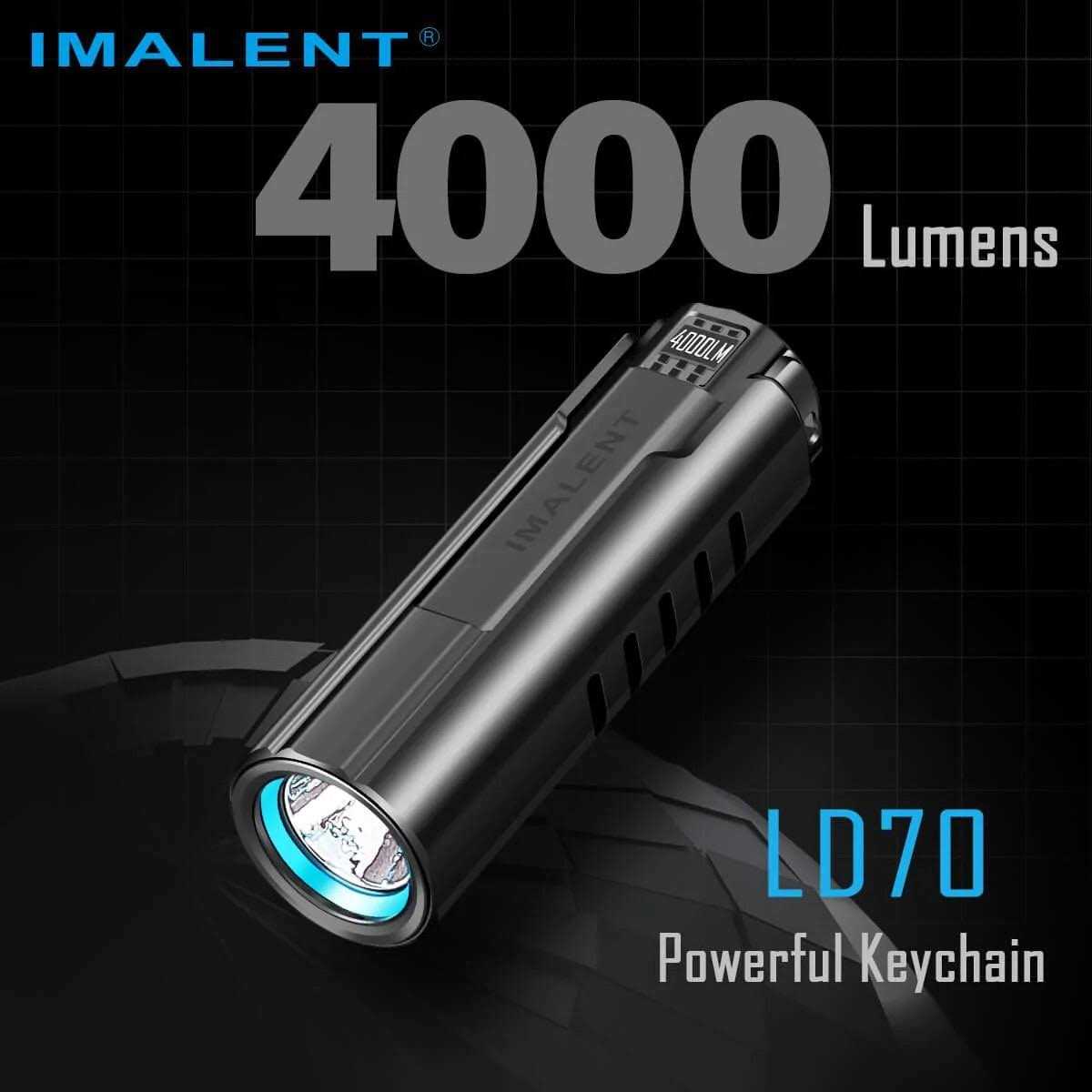 IMALENT LD70 EDC Flashlight LED Rechargeable Torch Powerful Flashlight 4000 Lumens with Cree XHP70.2 LED - Image 3