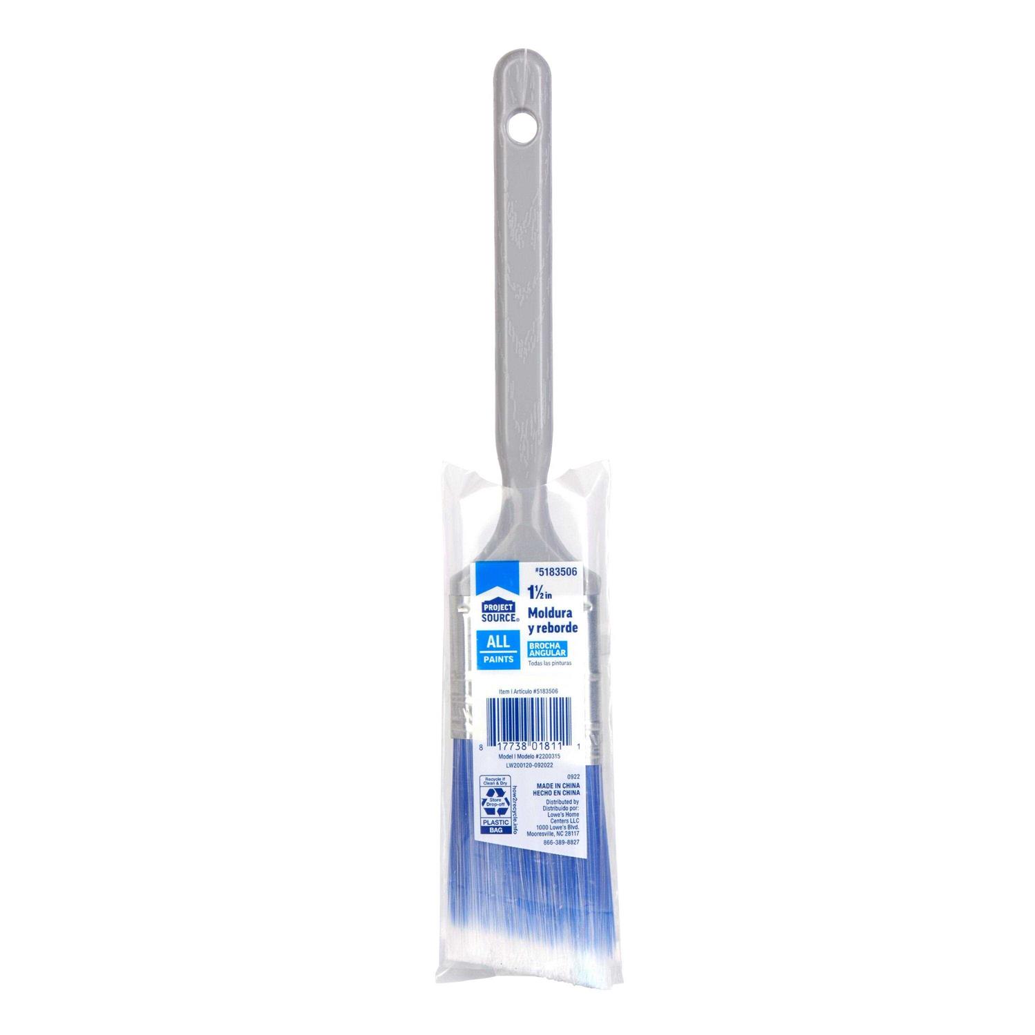Project Source 1-1/2-in Reusable Polyester Angle Paint Brush 2200315 - Image 3