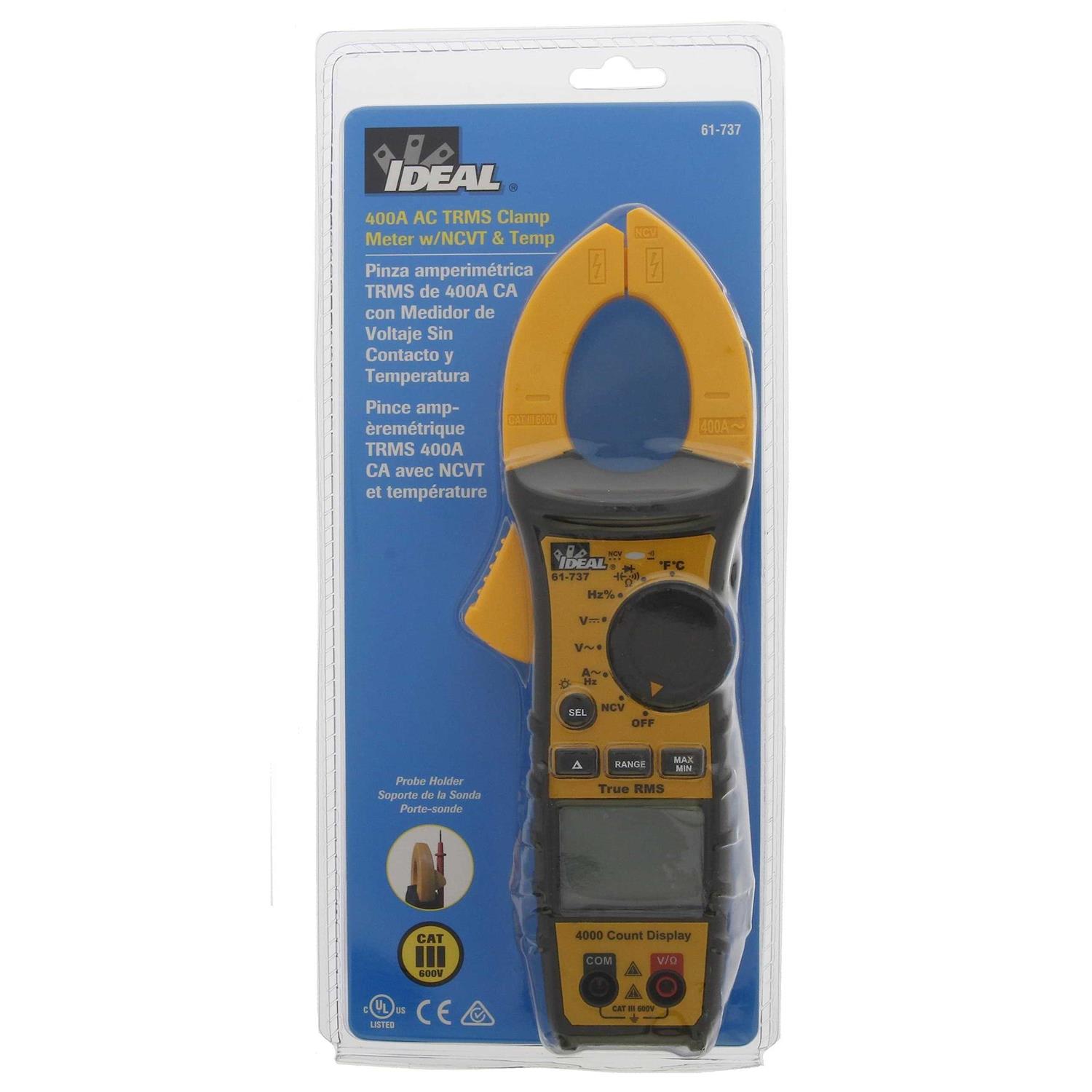 Ideal 61-737 400A AC TRMS Clamp Meter - Image 2