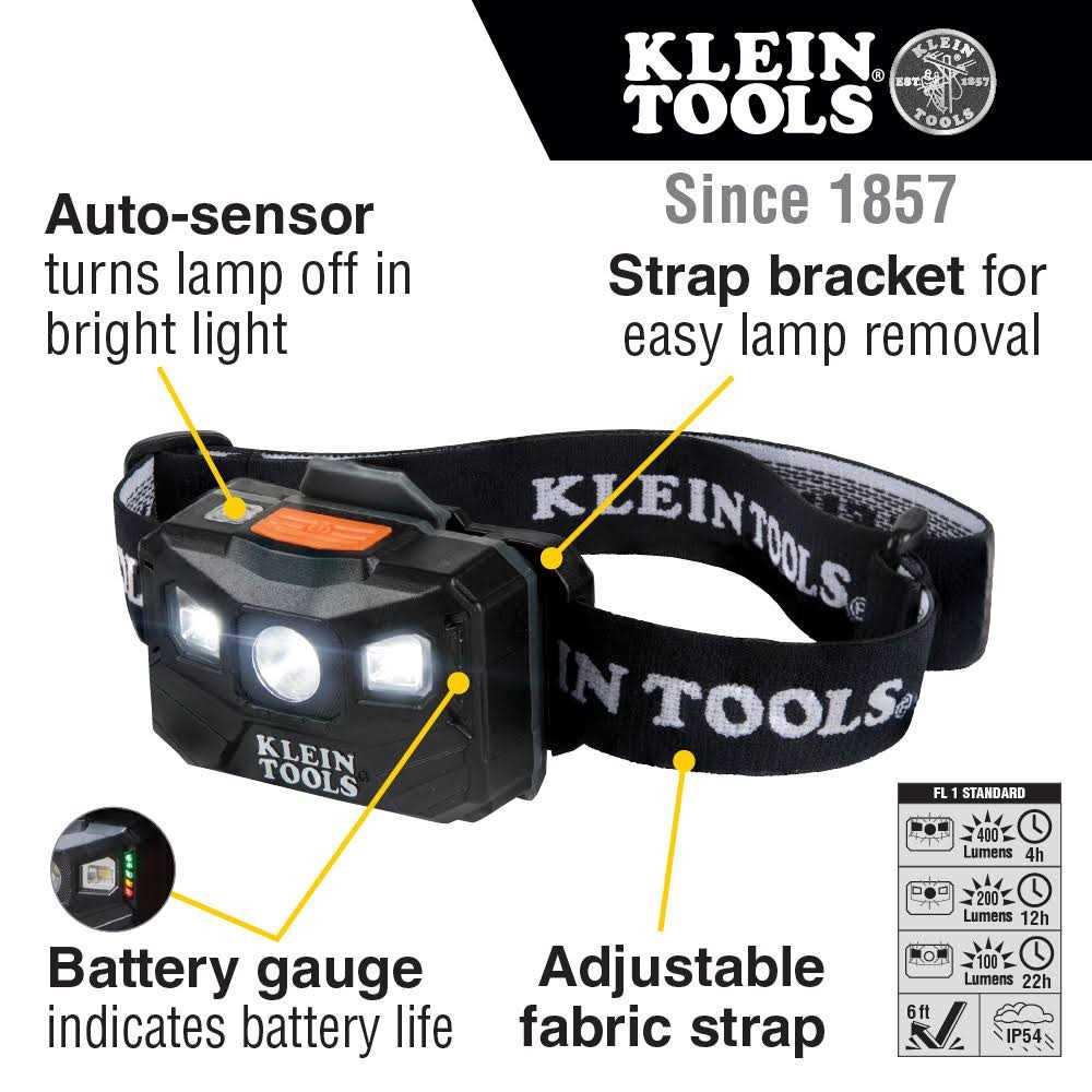 Klein Tools 56048 Rechargeable Headlamp with Strap - Image 2