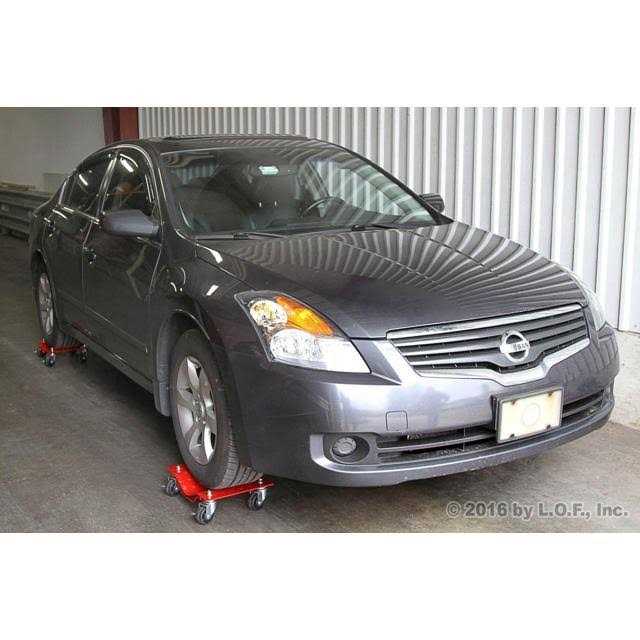 4 Red 12 Tire Premium Skates Wheel Car Dolly Ball Bearings Skate Makes Moving a Car Easy Furniture Movers - Image 3