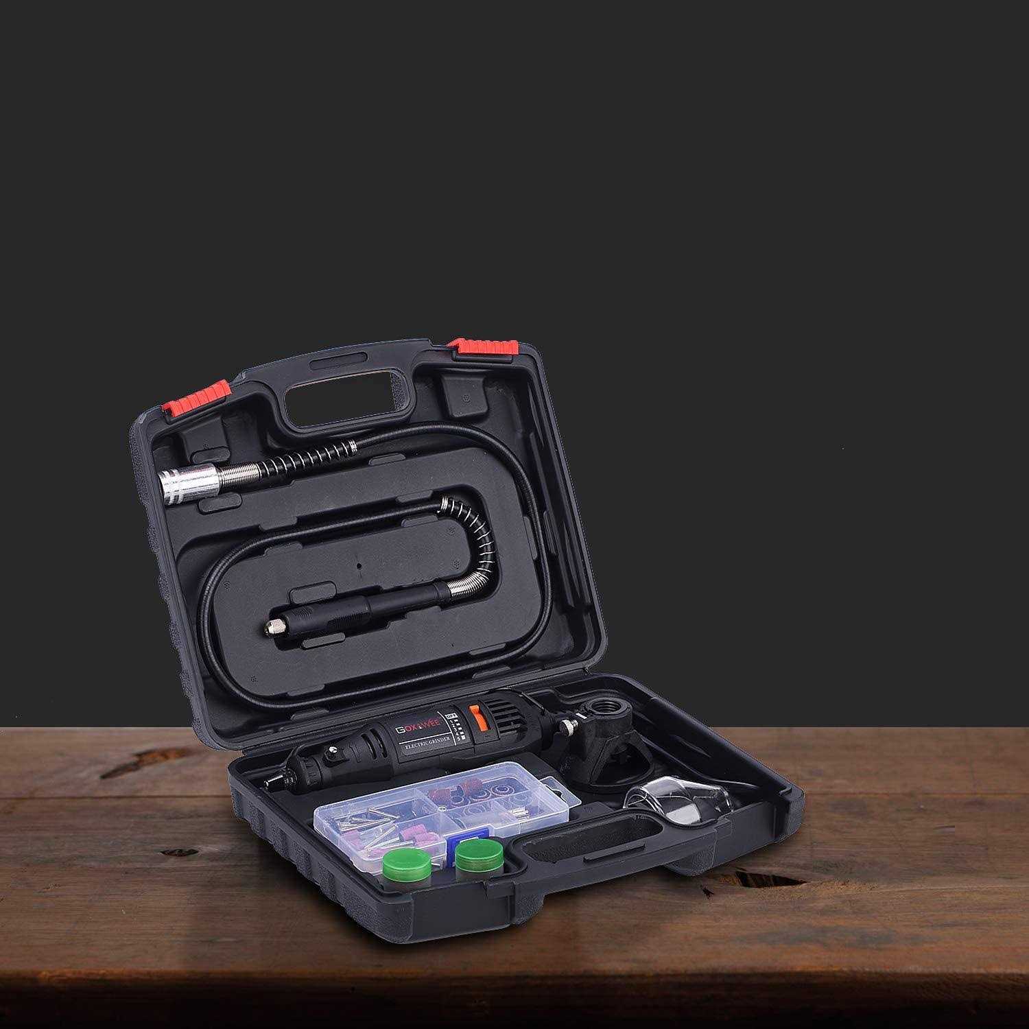 GOXAWEE Rotary Tool Kit with MultiPro Keyless Chuck and Flex Shaft - Image 4