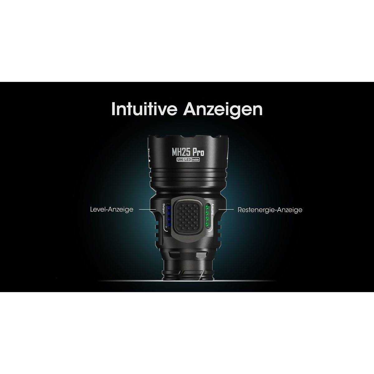 Nitecore MH25 Pro 3300 Lumen Long Throw Rechargeable Flashlight - Image 3