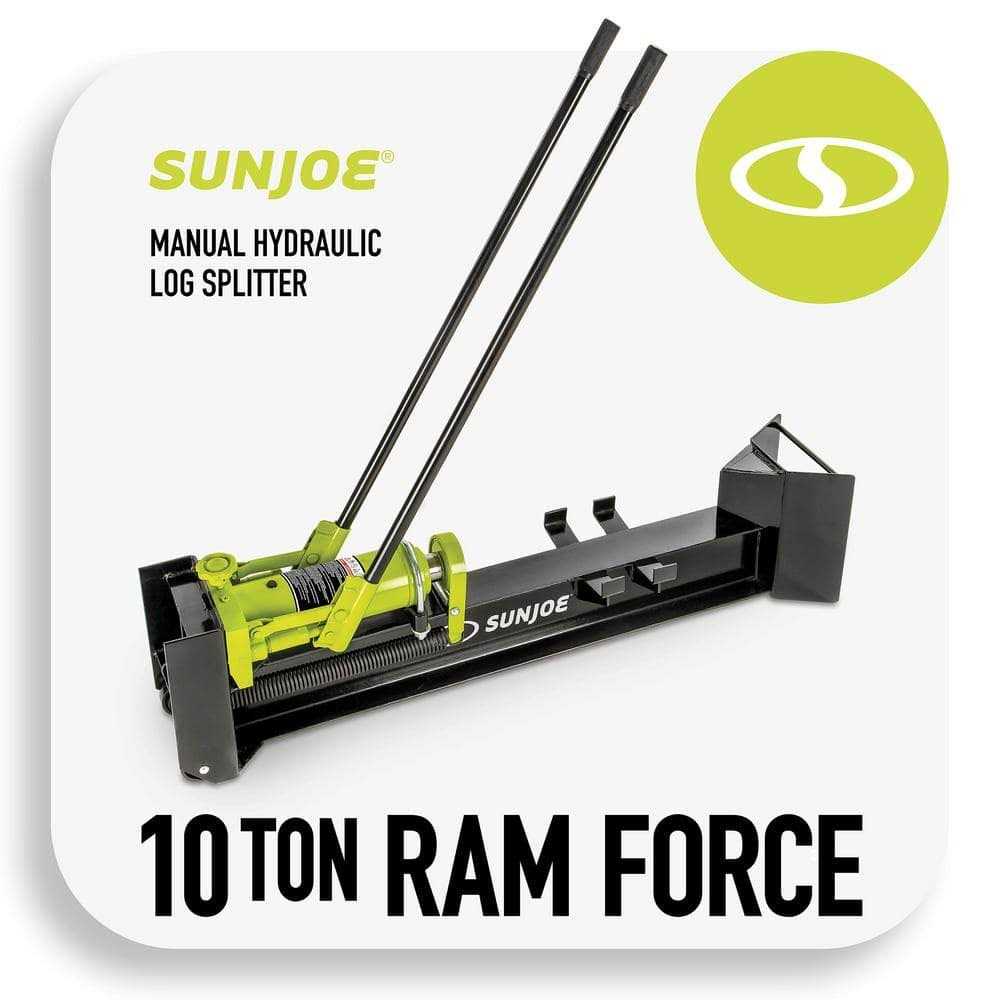 Sun Joe LJ10M 10-Ton Hydraulic Log Splitter - Image 4