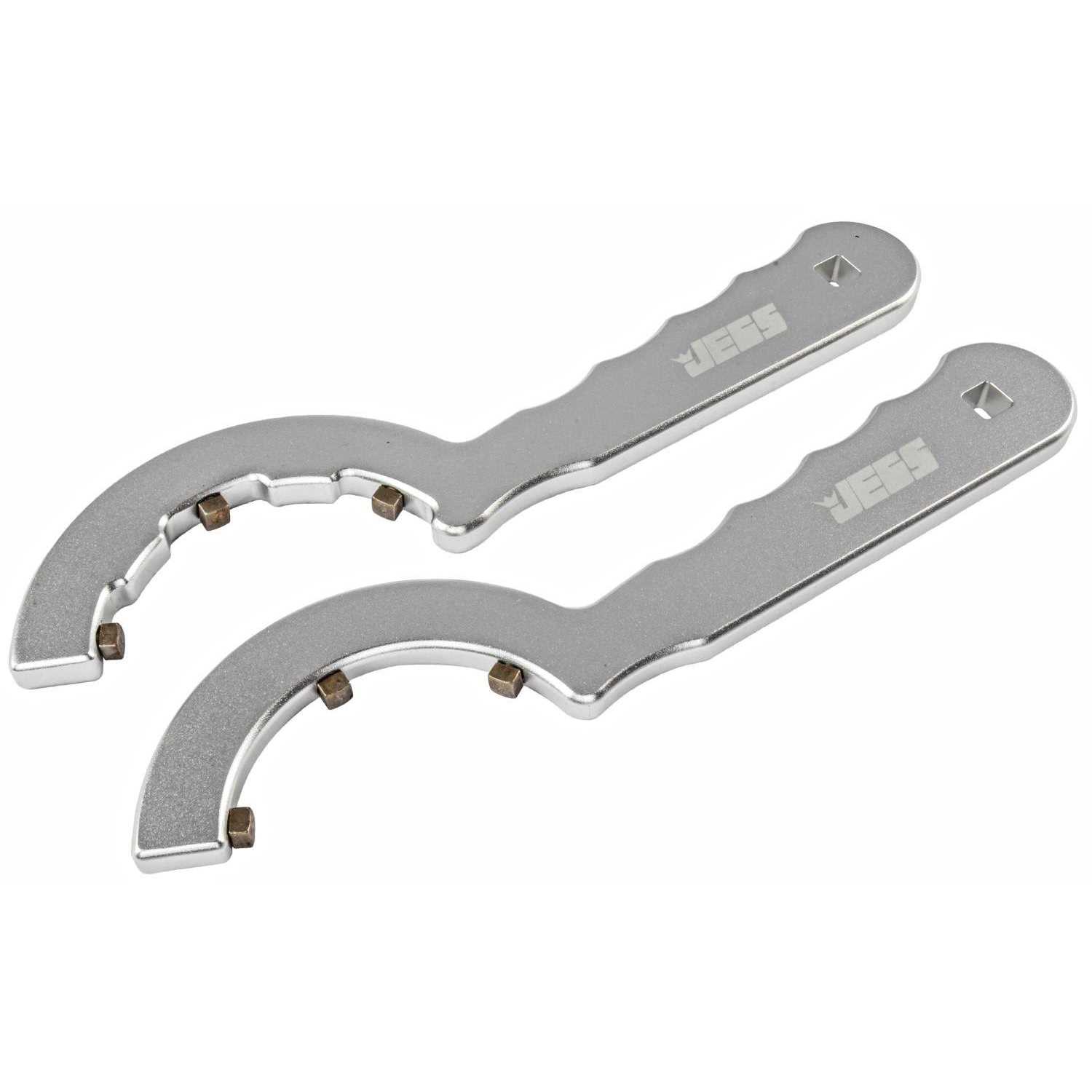 JEGS 81802 Universal Billet Spanner Wrench Set Removable Teeth