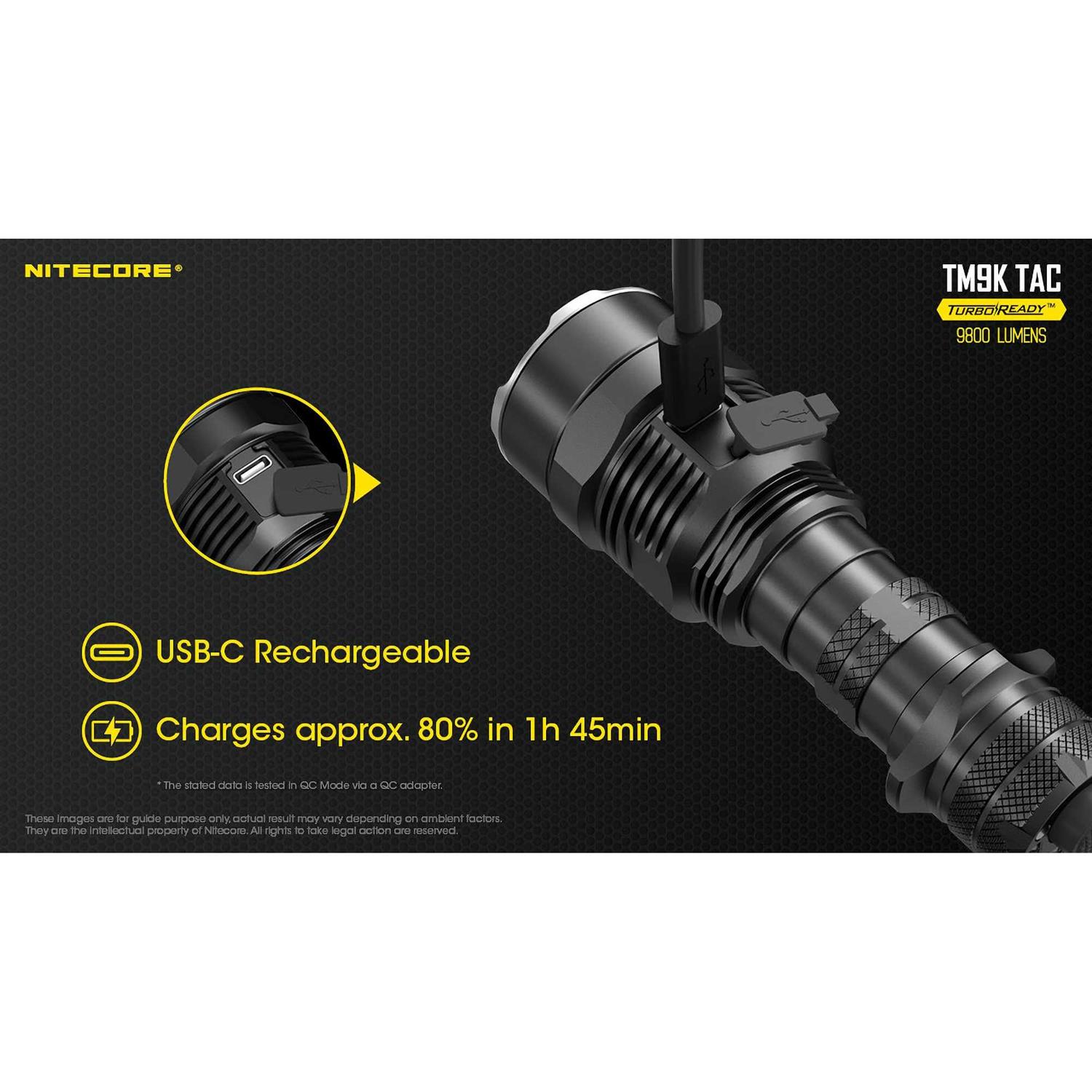 Nitecore TM9K Flashlight Rechargeable - Image 3