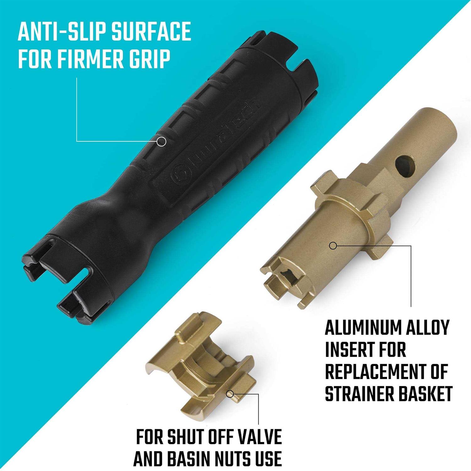 DURATECH Faucet Wrench, Sink Wrench, 8 in 1 Plumbing Wrench, Faucet Installation and Removal Tool for Plumbing Repair - Image 4