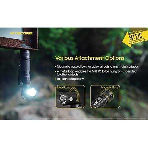 Nitecore MT21C 1000 Lumen 90 Degree Adjustable Flashlight - Image 2