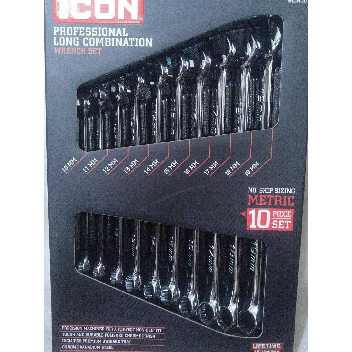 Icon Professional Long Metric Combination Wrench Set - Image 3
