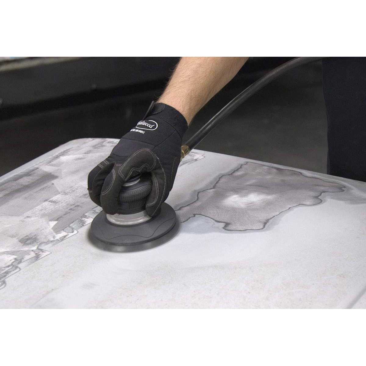 Rockwood 6 inch Air Random Orbital Palm Sander Pneumatic Hand Sanding Round - Image 3
