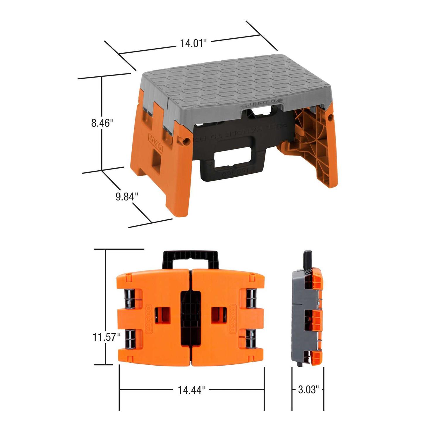 Cosco Folding Step Stool 1-Step 300 lb Capacity - Image 5