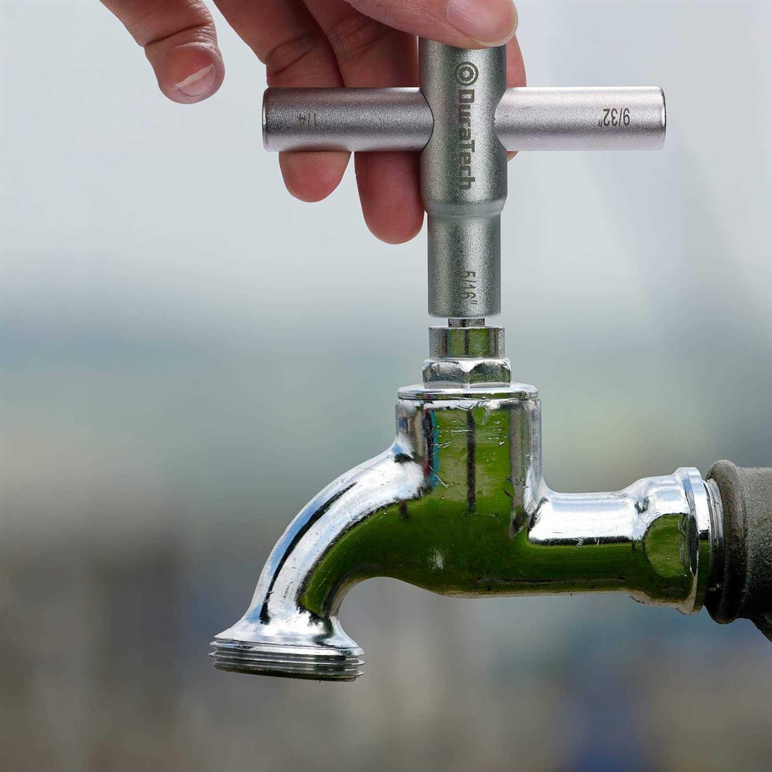 DURATECH 4 Way Sillcock Key Set, Utilities Key, Multi-functional Water Key, 2-Pack, for Valve, Faucet, and Spigots - Image 5