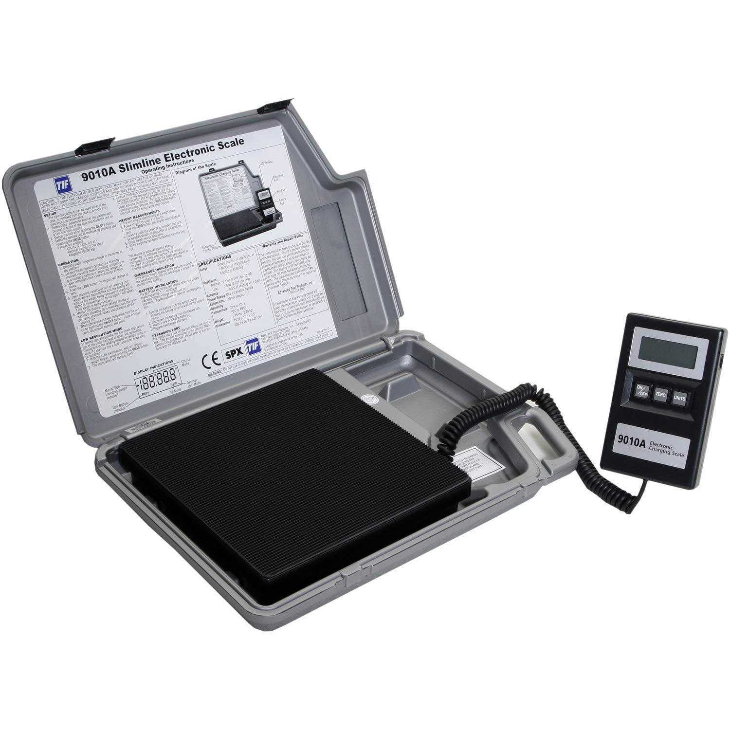 TIF TIF9010A Slimline Electronic Refrigerant Charging Scale - Image 5