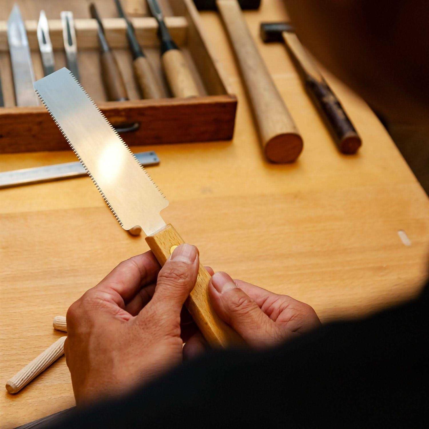 SUIZAN Japanese Flush Cut Saw Small Hand 5 Inch Pull for Hardwood and Softwood Woodworking tools Trim - Image 3