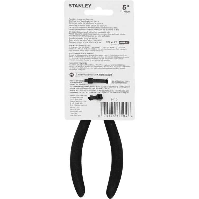 Stanley 84-104 Diagonal Cutting Plier - Image 4