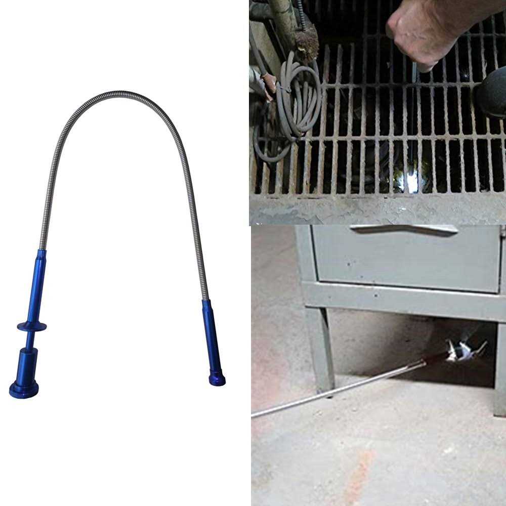 Grabber Tool Grab Reach Tool 360 Degree Flexible Gripper Tool Four-claw Magnetic Pick-up Tool with Led Light - Image 4