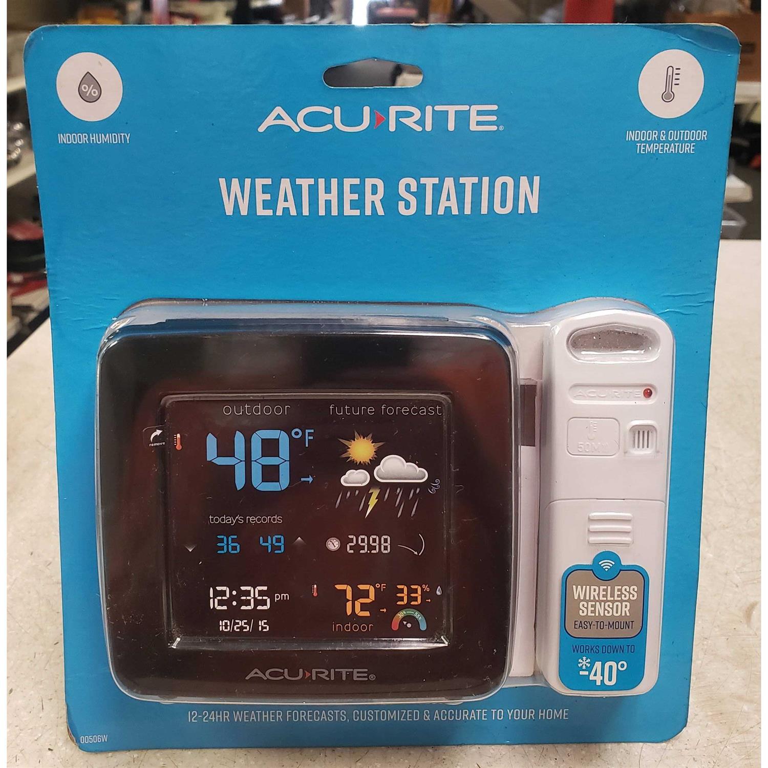 AcuRite Color Weather Forecaster with Temperature and Humidity - Image 5