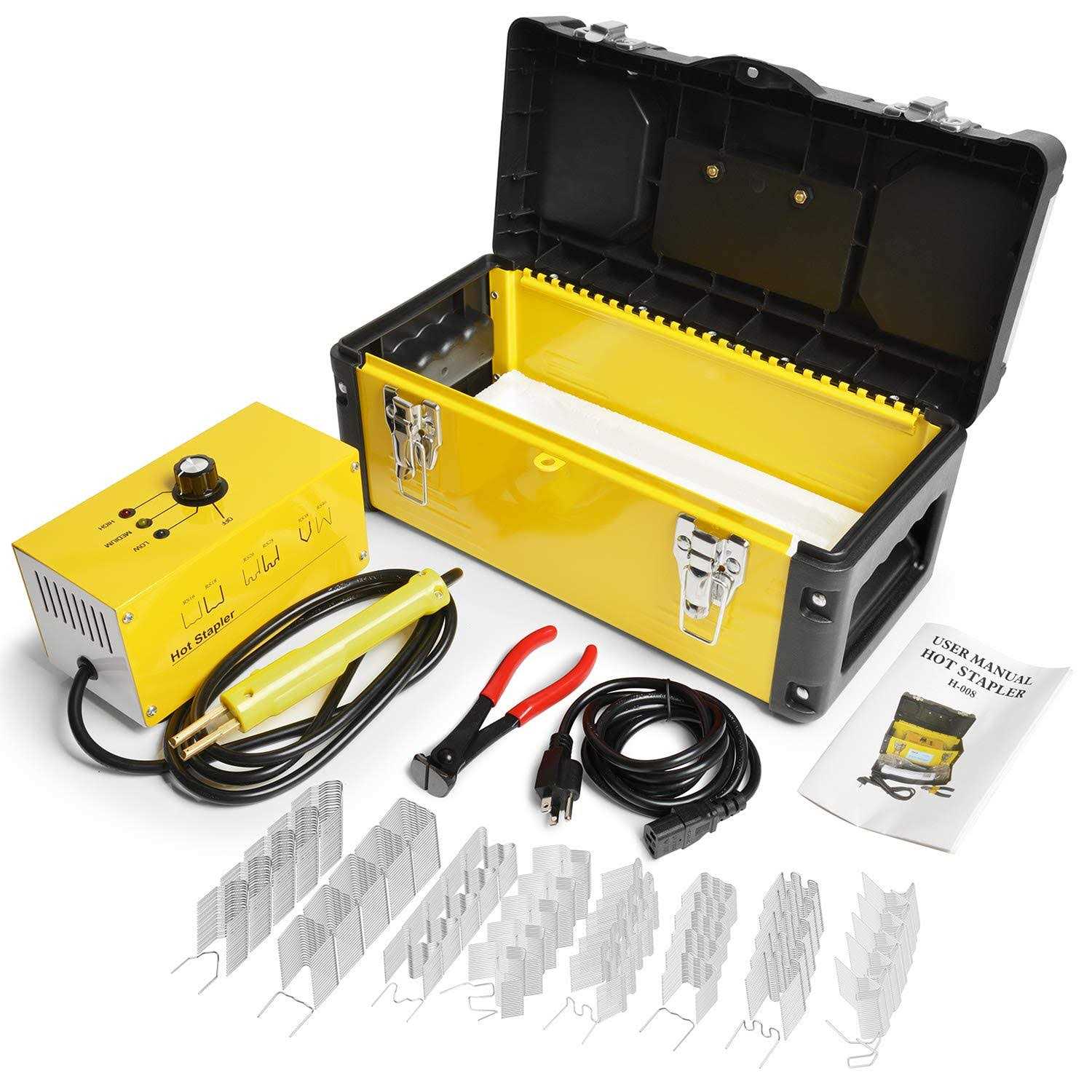 OIMERRY Plastic Welder Hot Stapler Kit with 800pcs Hot Staples