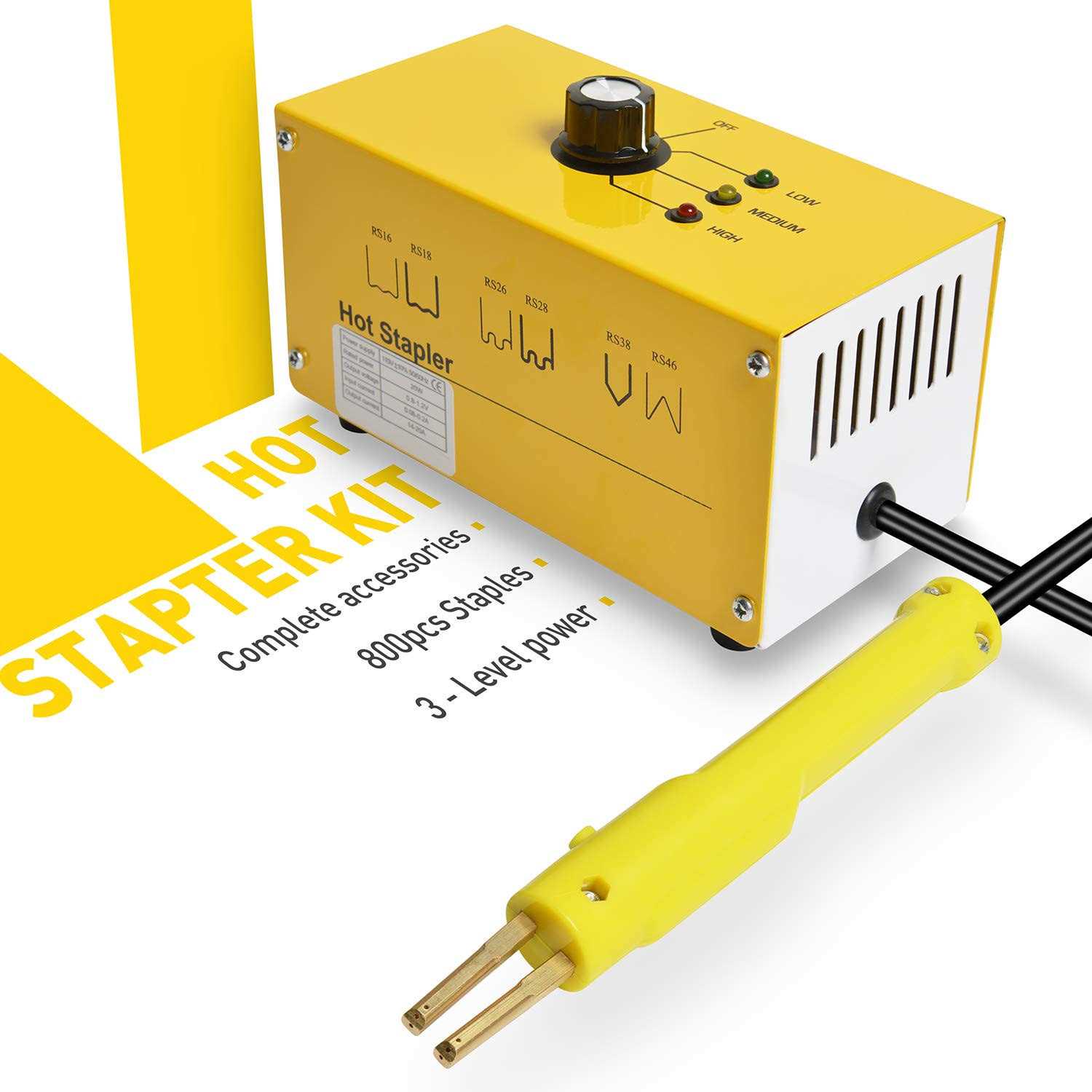 OIMERRY Plastic Welder Hot Stapler Kit with 800pcs Hot Staples - Image 2