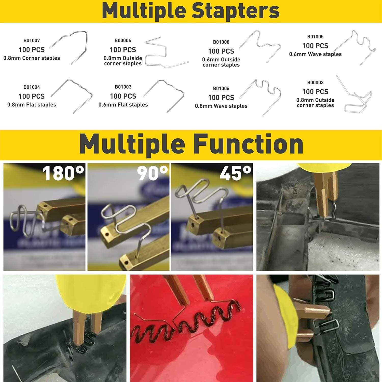 OIMERRY Plastic Welder Hot Stapler Kit with 800pcs Hot Staples - Image 3