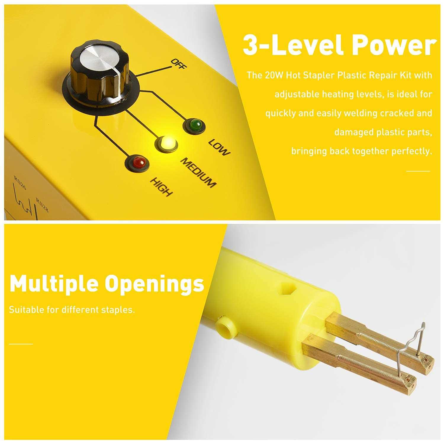 OIMERRY Plastic Welder Hot Stapler Kit with 800pcs Hot Staples - Image 4