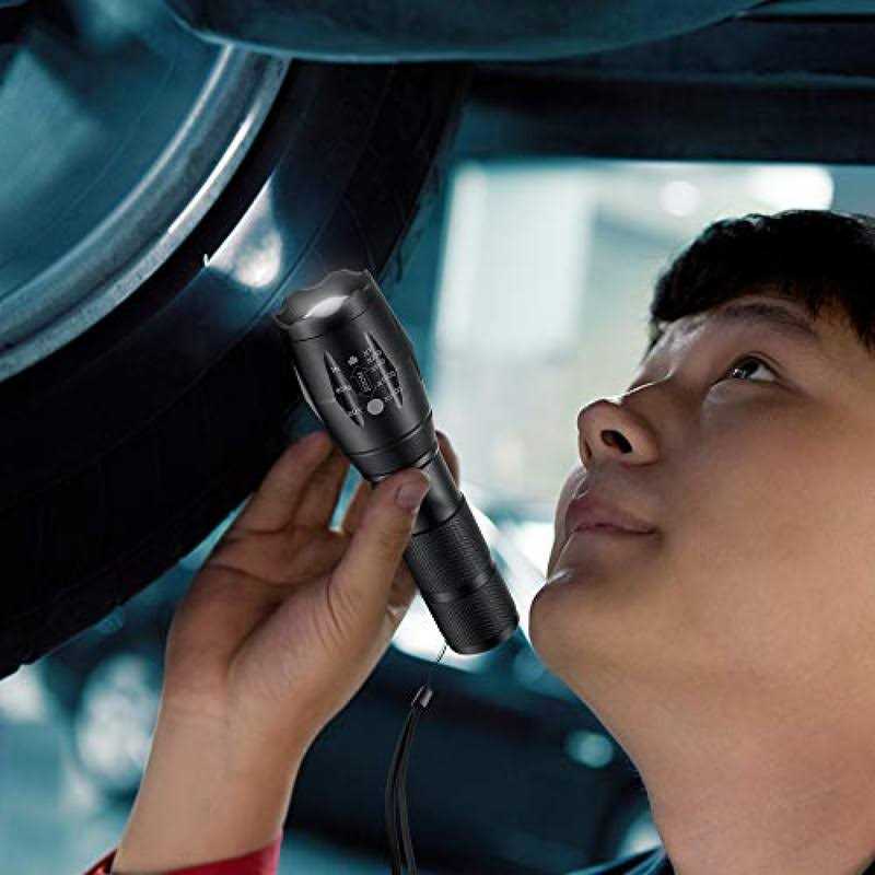 FASTPRO 4-Pack Aluminum LED Flashlights Set with AAA Dry Batteries Included and Pre-Installed - Image 4