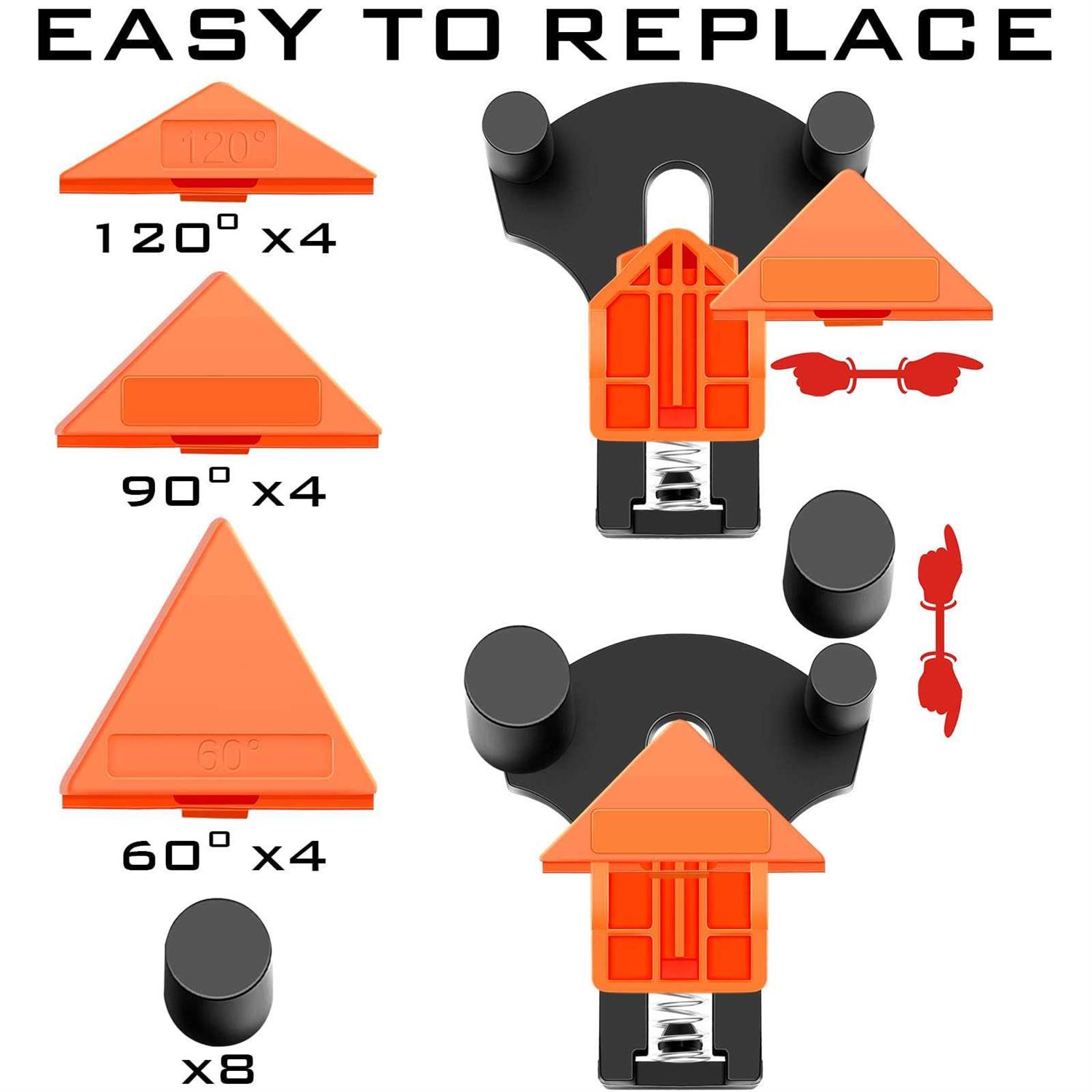 60/90/120 Degree Multi Angle Pro Corner Clamp for Woodworking Set of 4 - Image 4