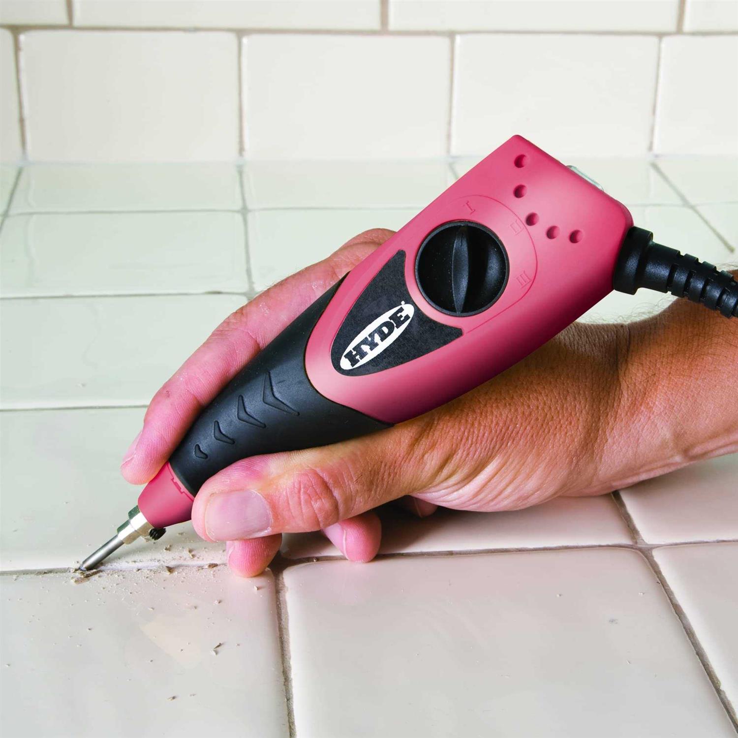 Hyde 19500 Regrout Tool 3-Speed Electric Grout Remover - Image 3