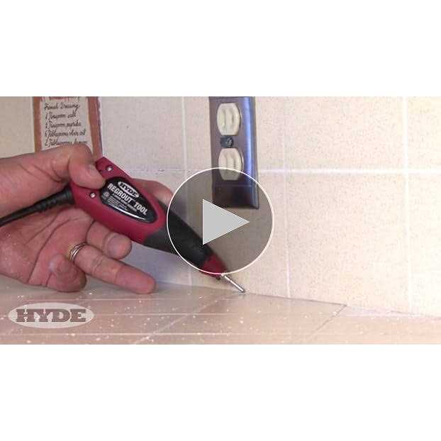 Hyde 19500 Regrout Tool 3-Speed Electric Grout Remover - Image 4