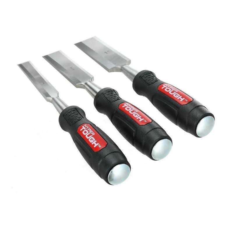 Hyper Tough Wood Chisels with Striking Caps - Image 2