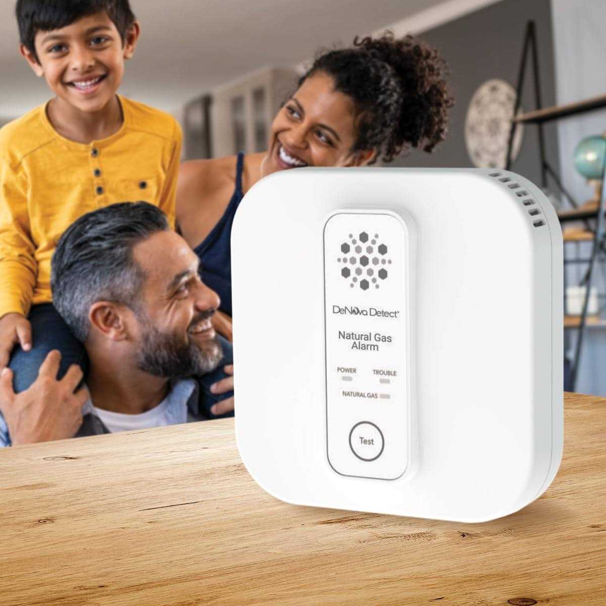 DeNova Detect Natural Gas Alarm 10-Year Battery-operated Natural Gas Detector with Voice Alert - Image 4