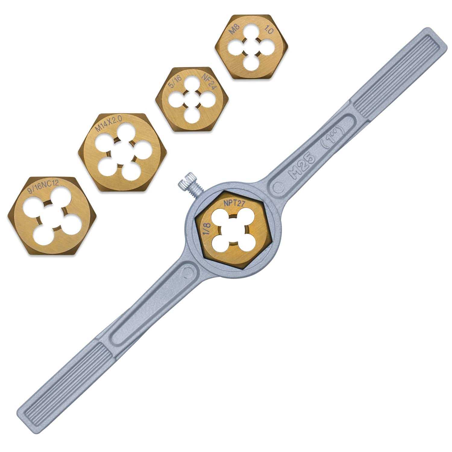 86-Piece Master Tap and Hex Die Set Premium Titanium Coating SAE Size #4 to 5/8” - Image 3