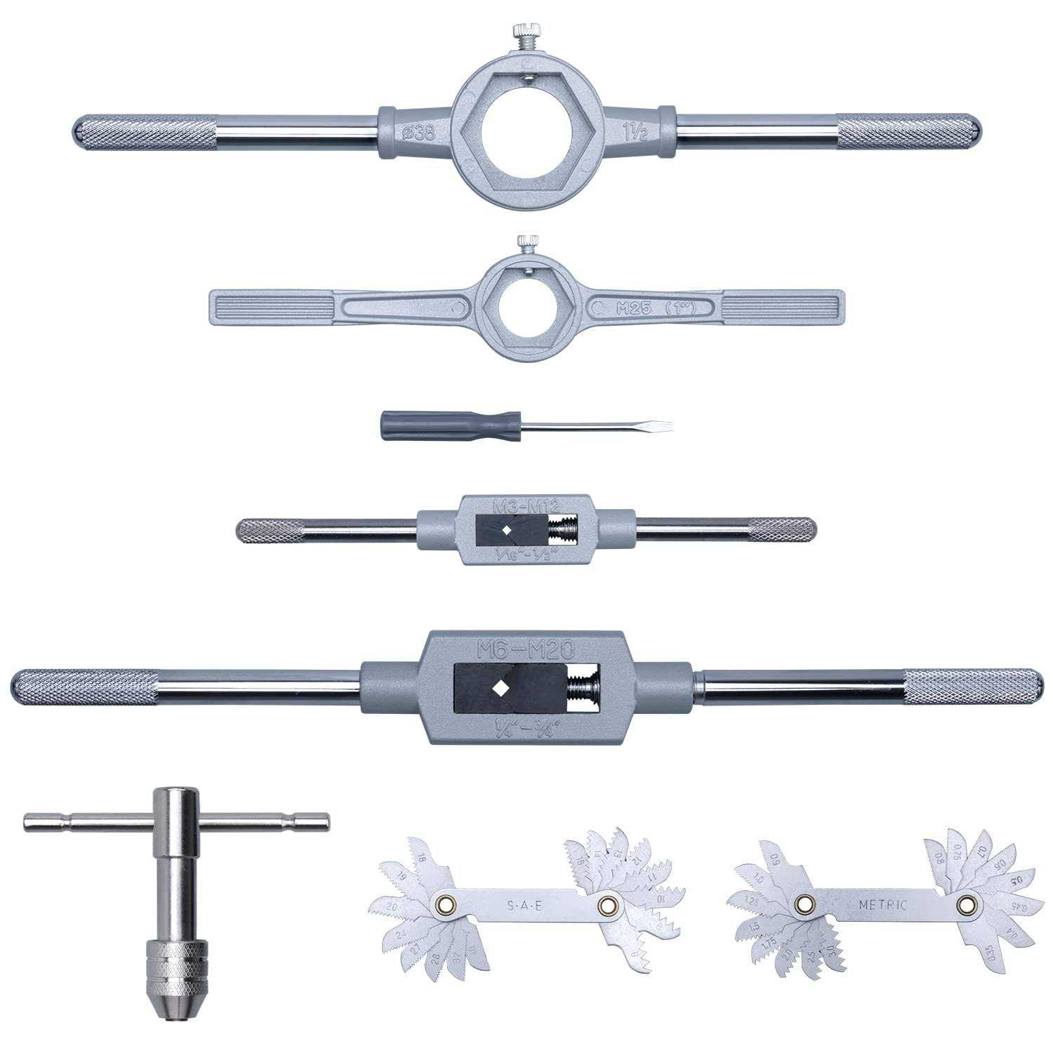 86-Piece Master Tap and Hex Die Set Premium Titanium Coating SAE Size #4 to 5/8” - Image 4