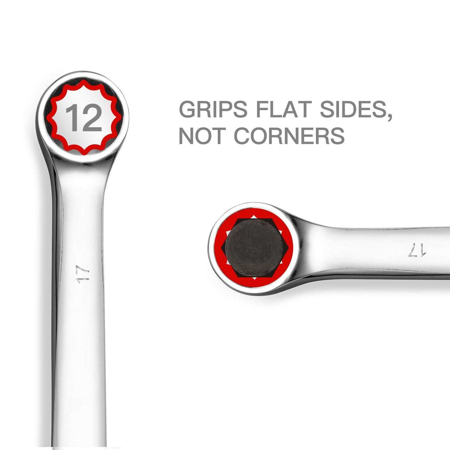 EFFICERE Max Torque 15-Piece Premium Combination Wrench Set Chrome Vanadium Steel - Image 5