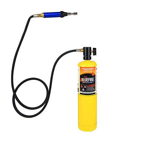 BLUEFIRE Propane/MAP Gas Soldering Torch Head Multi-Function Kit with 3' Hose - Image 3
